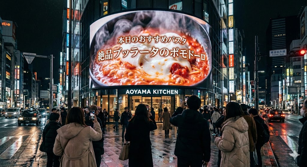 飲食店のデジタルサイネージ活用イメージ
