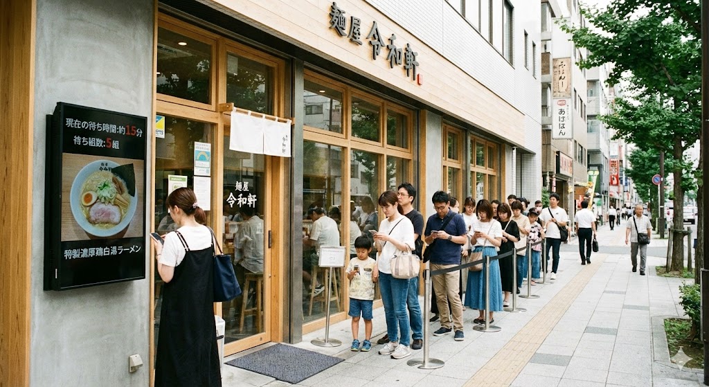 ラーメン店の看板刷新事例