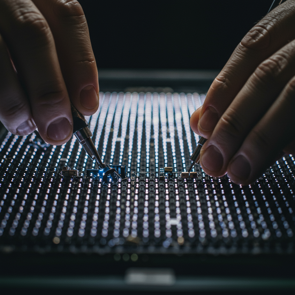 LEDビジョンの保守・メンテナンス作業のイメージ
